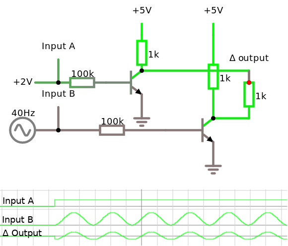 A differential amplifier built with a current mirror – George's Techblog