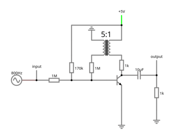 1-Transistor feedback amplifier